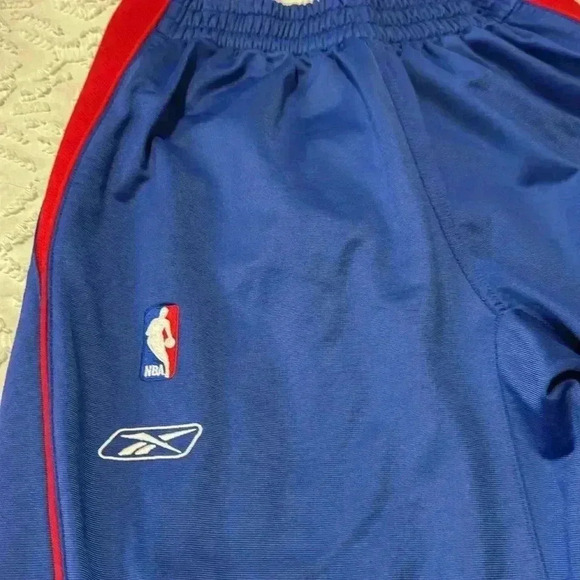 Reebok Vintage Detroit Pistons Blue Tear Away Team Apparel Pants Size Medium - Picture 3 of 7